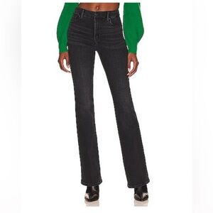 Good American Classic Boot Cut Jeans in Black162